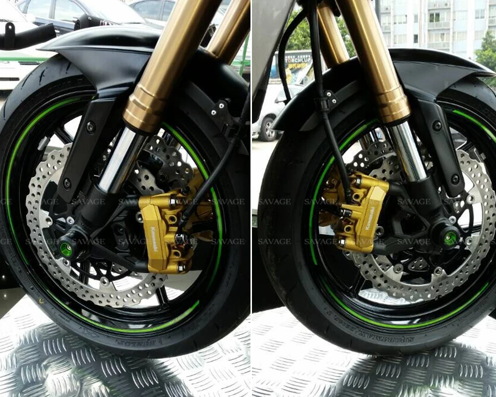 Передняя ось вилка колеса протектор ползунки для KAWASAKI Z 650/1000SX ZX 6R ZX6R NINJA 650/1000 VERSYS 650
