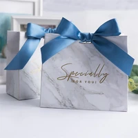 grey marble lines candy bag box for party table decoration event party supplieswedding favours gift boxes
