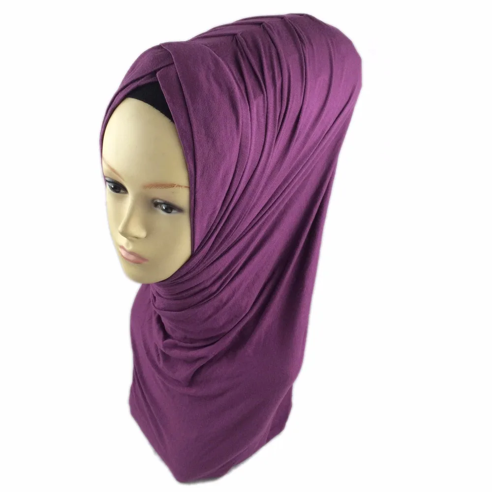 READY MADE ONE PIECE COTTON JERSEY STRETCH HIJAB / SHAWL INSTANT SCARF free shipping PHP1001 | Аксессуары для одежды