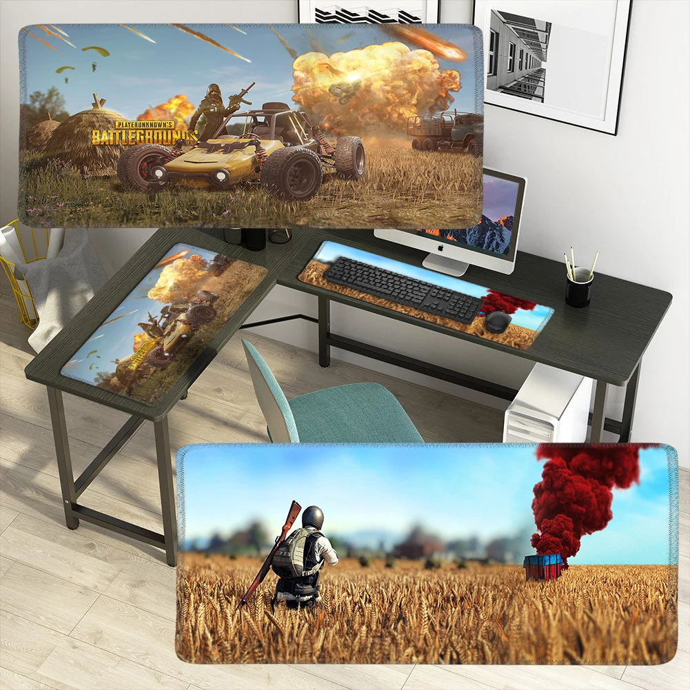 YIMAOC 30*60 cm Large Mouse Pad Gamer Mousepad Rubber Gaming Desk Mat with Locking Edge PUBG | Компьютеры и офис