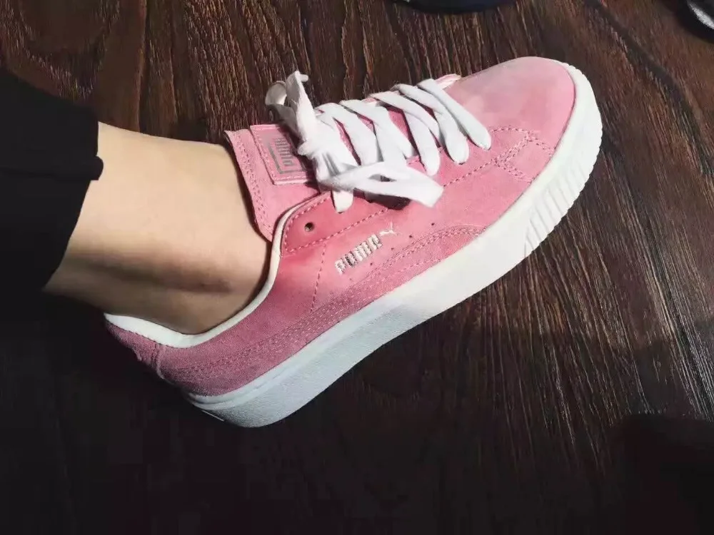 2018 Оригинал PUMA FENTY замши с тиснением Creeper Для женщин первого поколения Rihanna