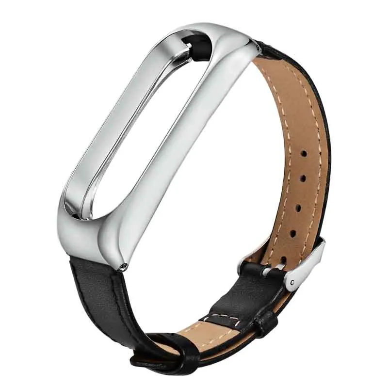 Цветной ремешок из натуральной кожи Pulsera Correa mi band 3 для Xiaomi mi Band 3 mi 3 Smart Bracelet спортивные наручные часы аксессуары