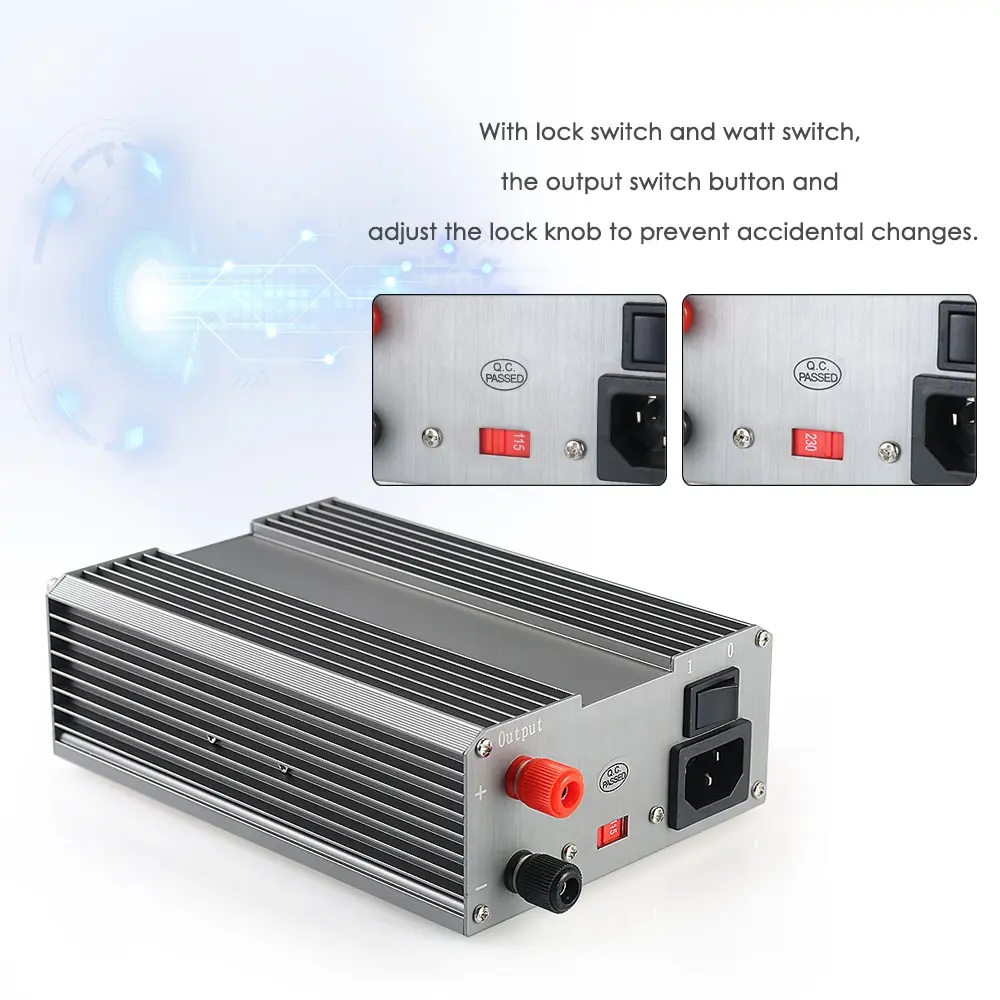 Компактный цифровой Регулируемый источник питания постоянного тока 4 знака