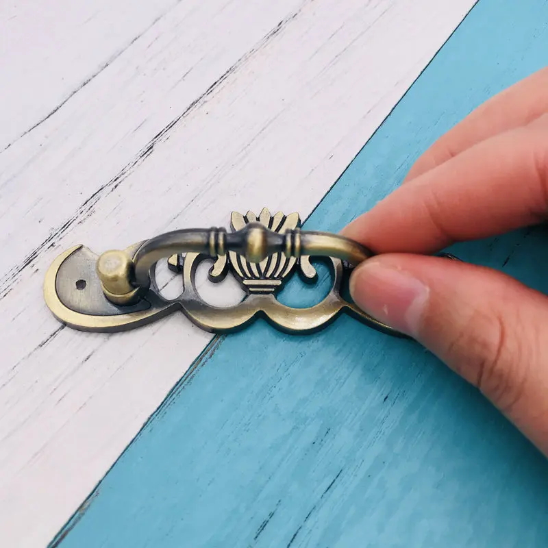 8pcs Funiture Door Handle Vintage Drawer Cabinets Knobs and Handles Cupboard Kitchen Pulls Antique Home Decor | Обустройство дома