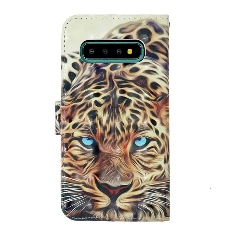 Кожаный чехол-книжка с 3D лазером для Samsung galaxy S8 S9 S10 S10e Plus J8 J3 J4 J6 J7 A50 A30 A7 2018 M10 M20 M30 |