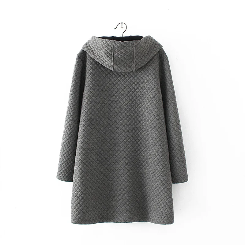 Новинка 2017 осенне зимняя куртка пальто женская парка одежда одноцветная средней