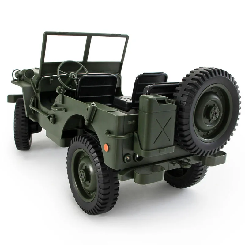 JJRC Q65 RC грузовик 1:10 2,4 г 4WD с откидным верхом в стиле милитари внедорожные 4-х колесных дисков восхождение автомобиля 15 км/ч Дистанционное Управление игрушек для подарок на год
