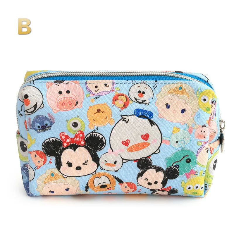 LS-B Горячие disney Минни Сумка Микки подгузник-Мумия сумка Для женщин косметический набор кошелек Baby Care дорожные сумки 6 шт подарок для девочек - Цвет: LS-B
