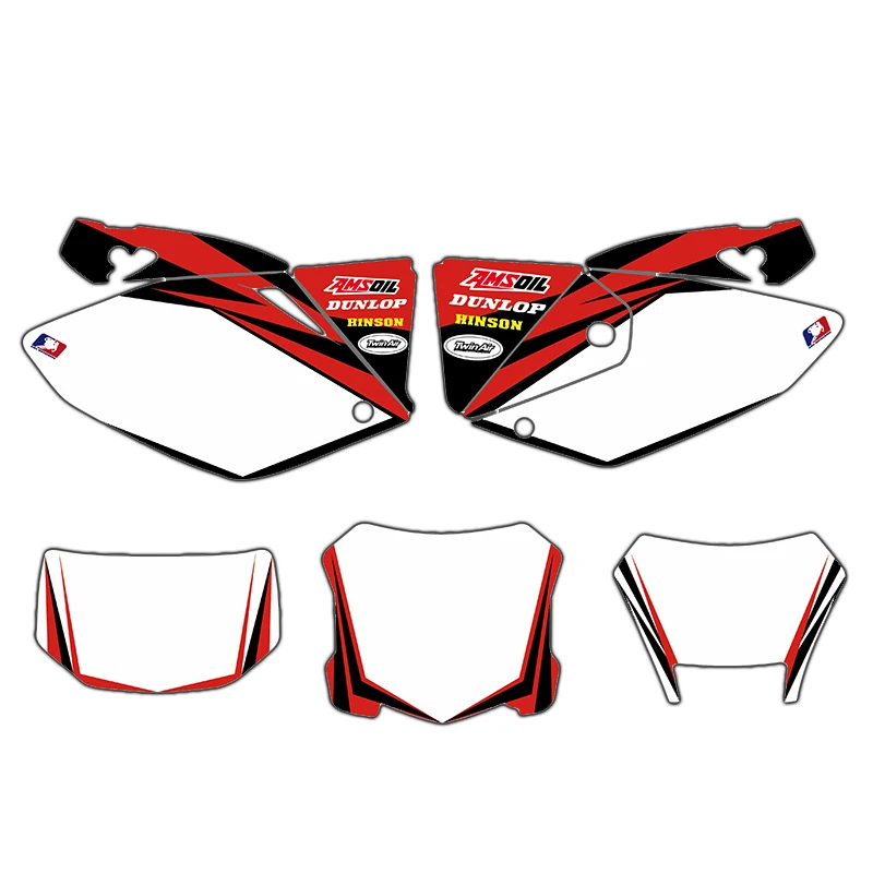 Мотоциклетный Графический фон Наклейка Набор наклеек для Honda CRF250X CRF 250X 4 мазка 2004