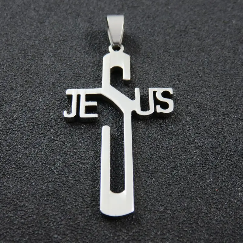 Factory Price Jesus Pendant 316L Stainless Steel Cross Necklace For Man &amp Women Fashion Jewelry | Украшения и аксессуары