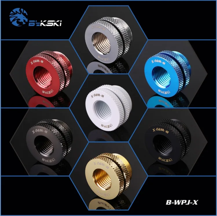 Bykski B WPJ X G1/4 &quotПереборка проходной фитинг/наполнитель Черный Серебряный разные