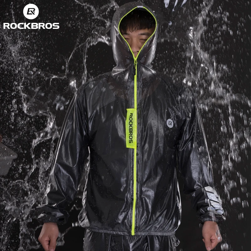 Мужской дождевик ROCKBROS из водонепроницаемой ткани для езды на велосипеде