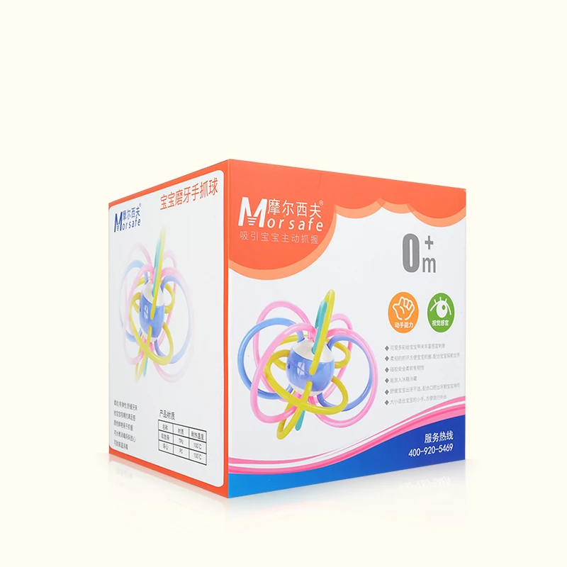 0-12 Months Baby Teethers Toy bebes Ball Rattles Develop Intelligence kids Toys Plastic Hand Bell Rattle | Мать и ребенок