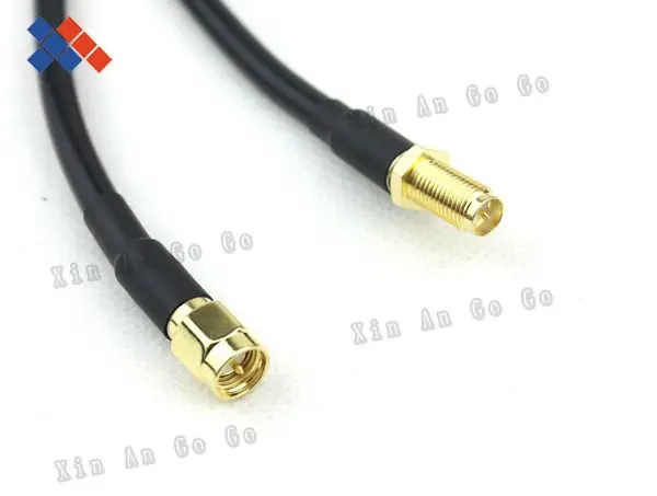 2 шт. хорошее качество 1 м RG58 кабель SMA мужчин RP-SMA разъем кабель-удлинитель
