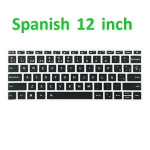 S 12 INCH Испанская русская Французская клавиатура с раскладкой AZERTY чехол для Xiaomi Air 12 13 12,5 13,3 Pro 15 15,6 Силиконовая защита для клавиатуры ноутбука - Цвет: S 12 INCH