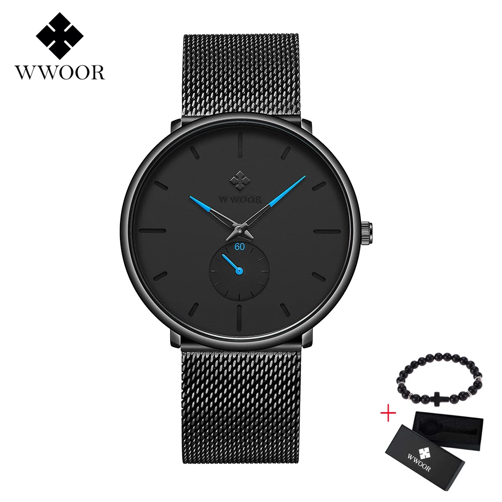 Relogio Masculino новые мужские часы WWOOR брендовые Роскошные модные спортивные тонкие