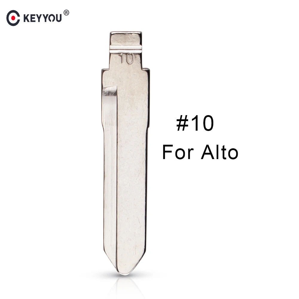 

Заготовка для ключа KEYYOU NO.10, металлическая, неразрезанная, KD полотно дистанционного ключа Type #10, для Suzuki Alto, Origin Car замена лезвия-ключа