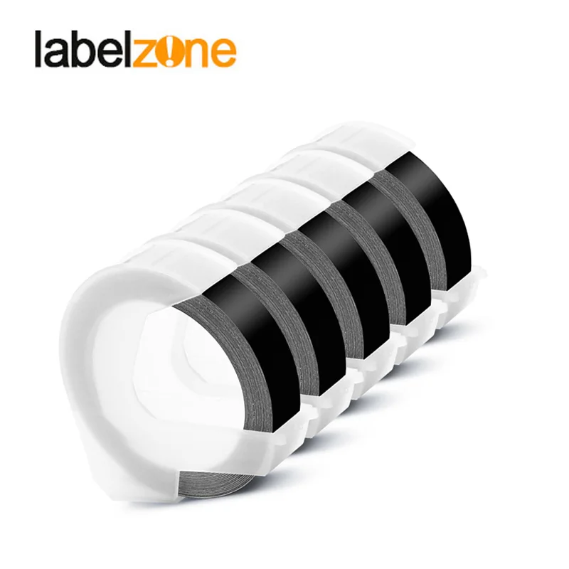 Адррес Labelzone 9 мм 6 Mixr цвет 3D тиснением кассета для Dymo печатная этикетка машина ПВХ