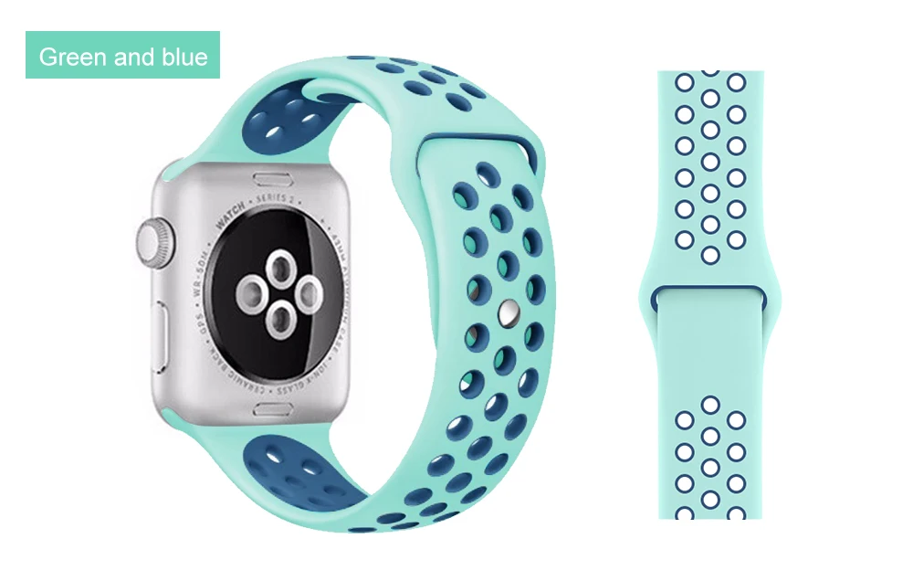 MU SEN мягкий силиконовый сменный спортивный ремешок для 38 мм Apple Watch Series1234 42 мм наручный браслет ремешок для iWatch Sports Edition
