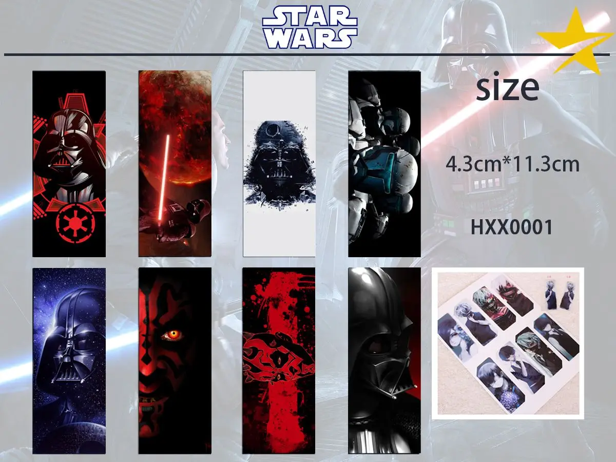 8 шт./компл. звезды войны кино закладки креативная табличка для надписи карты