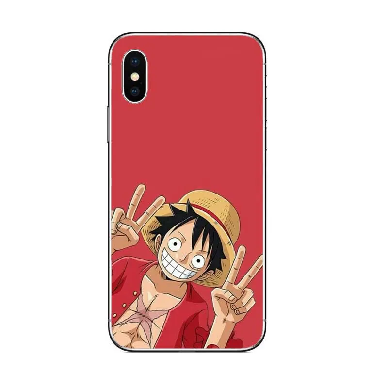 Одна часть чехол для телефона японского аниме Луффи Зоро Coque Apple Iphone 5 6 7 8 Plus S SE X XS XR
