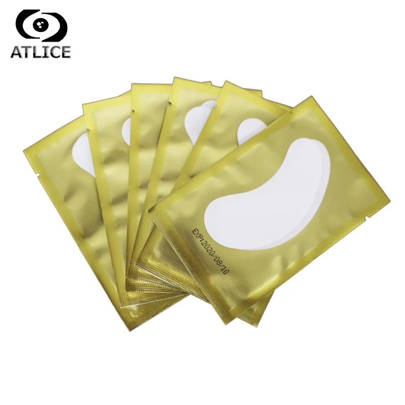 Одноразовые накладки для глаз JESONAIR 200 пар патчи ресниц гидрогелевые наращивания