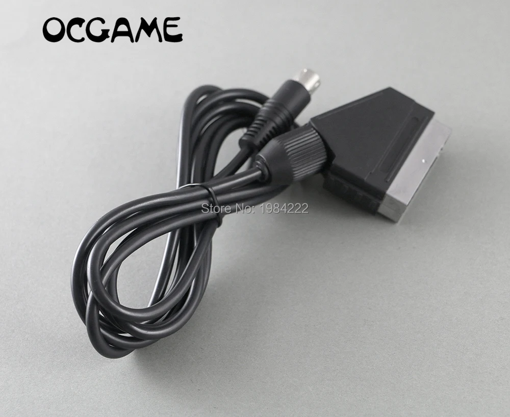 OCGAME 5 шт./лот 1 8 м RGB Scart кабель для Sega Mega Drive 2 MD2 Шнур Genesis Консоль|Запасные части| |