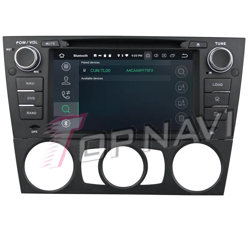 Автомобильный DVD-проигрыватель Topnavi Android 9 0 медиацентр для BMW E90/E91/E92/E93 2005-2011 один din
