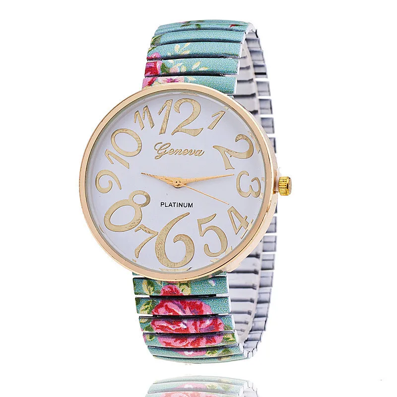 Drop Shipping Women Flower Pattern Watch Casual Ladies Fashion Quartz Wristwatches Female Clock Relogio Feminino | Наручные часы