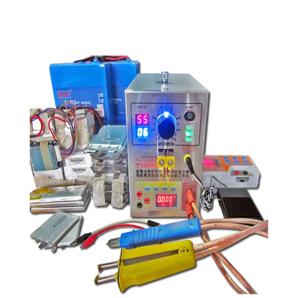 

719HD micro pulse power lithium battery 18650 foot type spot welding machine soldering machine