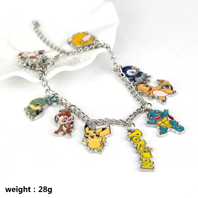 HOT Pokemon Pokeball Charm bracelet DIY Jewelry Maxi Pikachu Accessories Letter Art Image Silver Bracelet for Women Gift | Украшения и