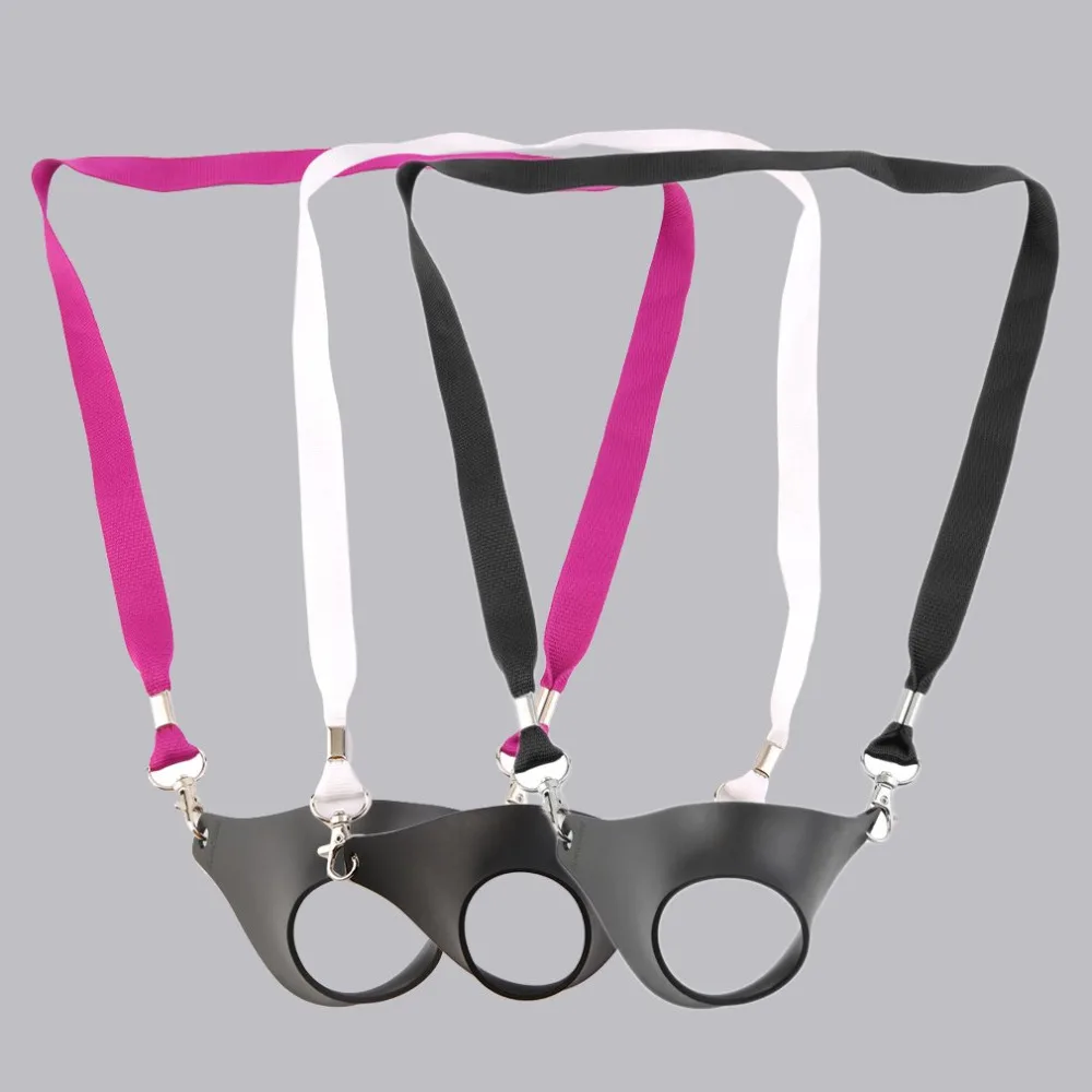 

1PC Portable Black Wine Glass Holder Strap Wine Sling Yoke Lanyard Glass Holder Support Neck Strap for Birthday Party Bar Tools