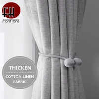 solid faux blackout curtains in the living room modern plain thick curtain for bedroom grey window treatments panel blind