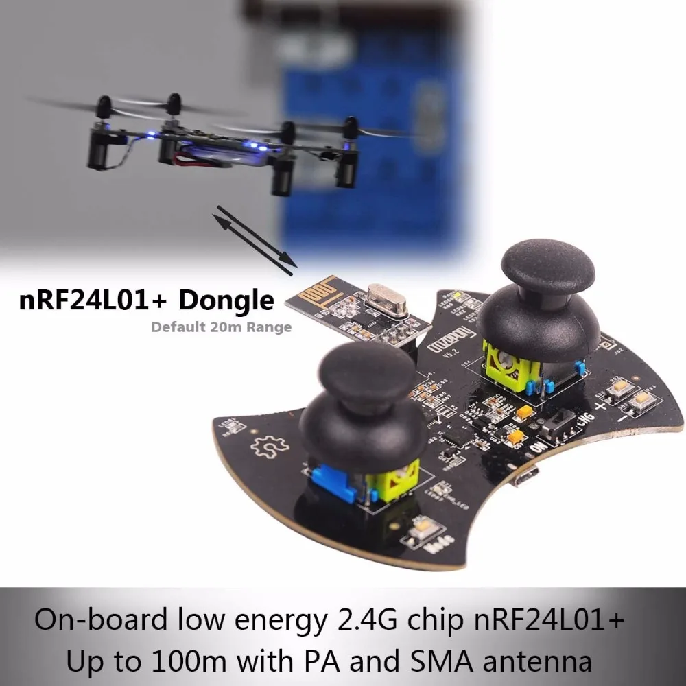Мини Квадрокоптер Дрон RC Crazepony Quad Rotor с открытым исходным кодом PCB платформа