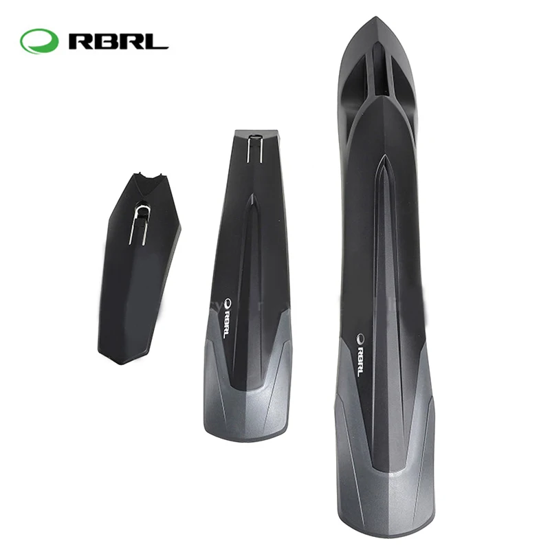 Black RBRL 24-2" горный велосипед крыло MTB велосипед брызговик передний и задний быстрый выпуск Брызговики защитные наборы Велоспорт жира крыло - Цвет: Black