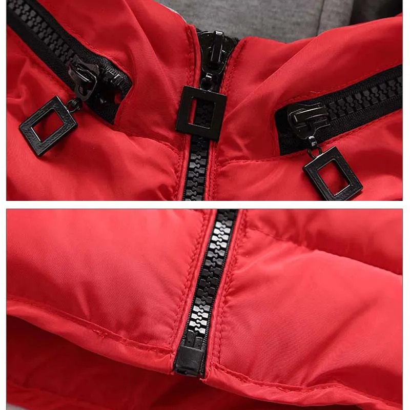 2017 г. Модная детская парка с подкладкой для больших девочек теплая хлопковая