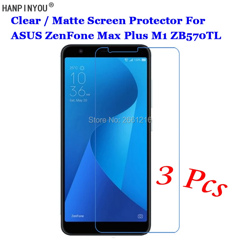 3 шт./лот для ASUS ZenFone Max Plus M1 ZB570TL 5 7 дюйма HD Прозрачная/Антибликовая матовая