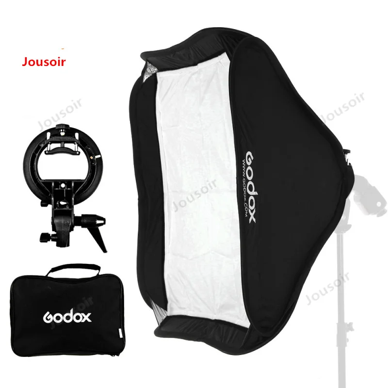 Godox регулируемая вспышка Speedlight софтбокс 80 см * + s-образный кронштейн Bowens Набор для