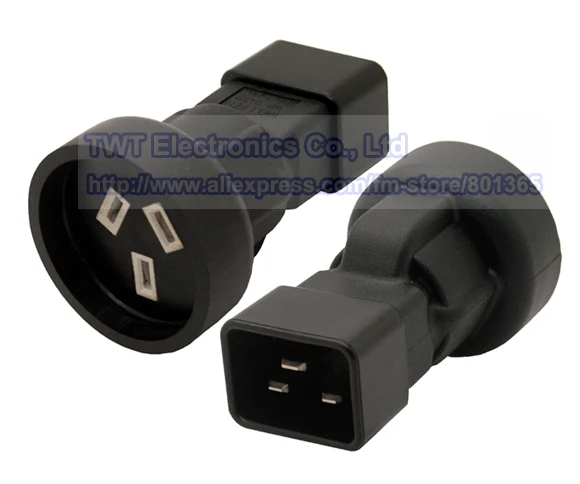 PDU USP адаптеры питания IEC 320 C20 папа в Австралию 3Pin гнездо адаптер AU SAA Женский 6 шт