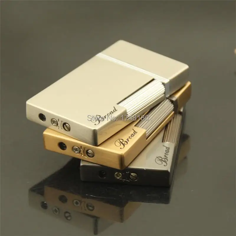 Кубический боковой шкив голая пламя кремневые зажигалки многоразовая