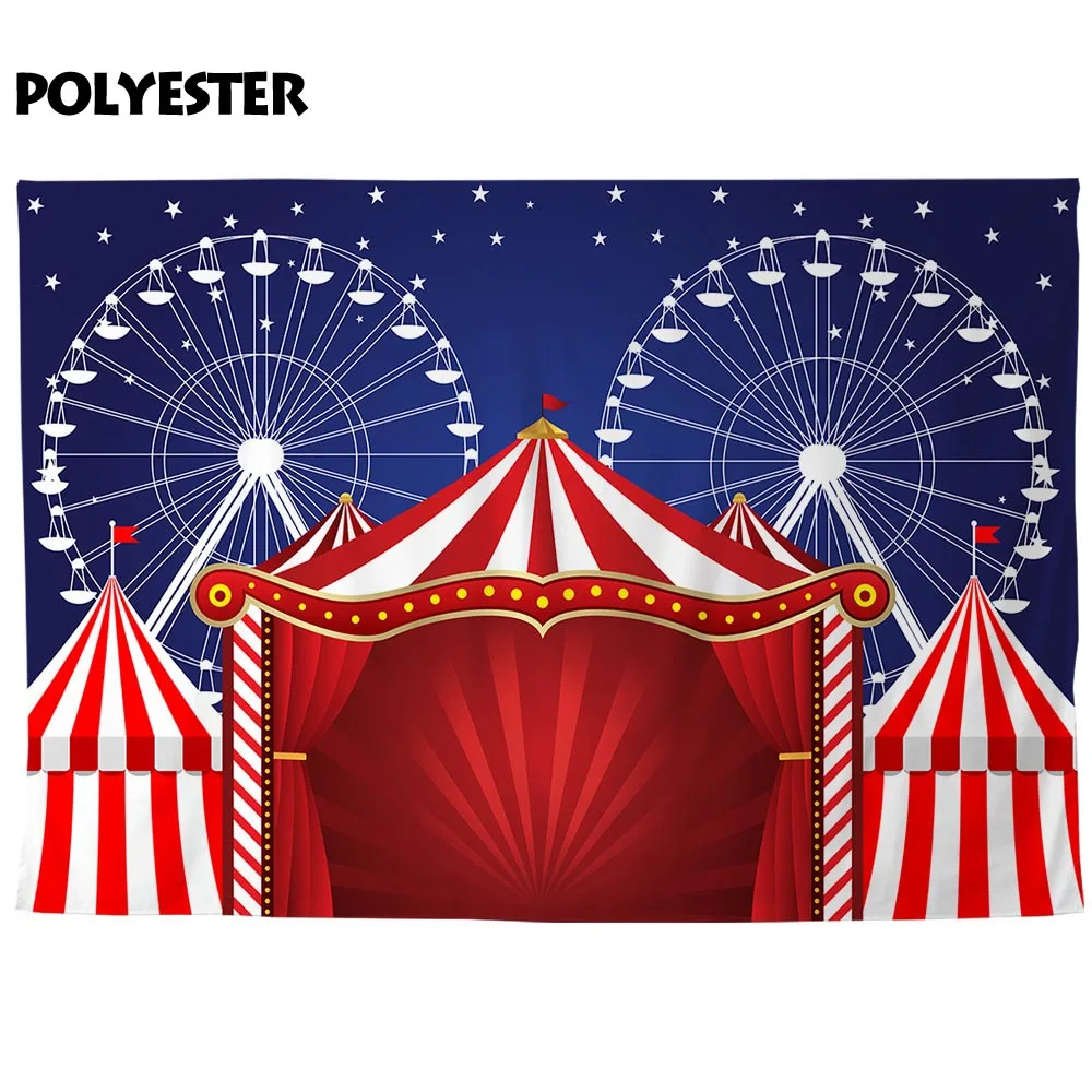 Allenjoy обои фон карнавал цирк колесо обозрения Дети День рождения звезда Праздник