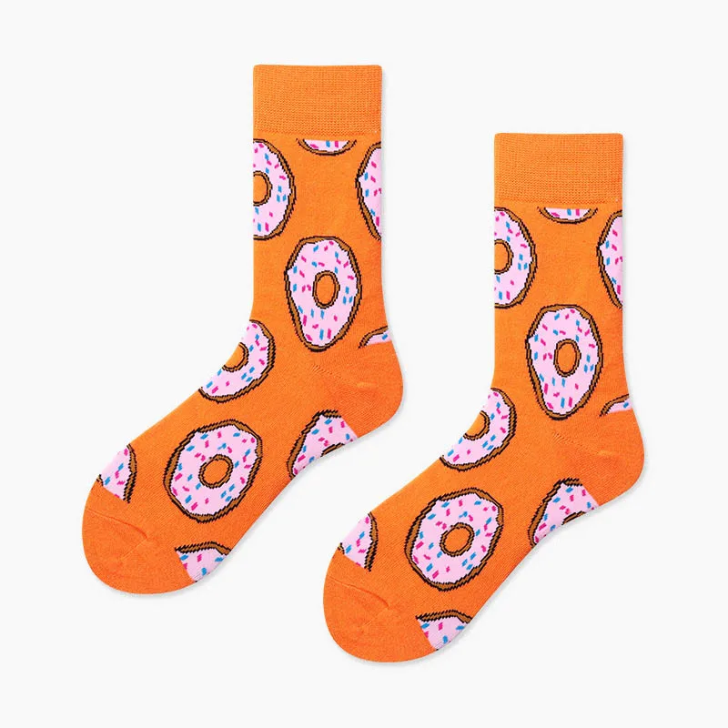 

Classic Skateboard Crew Creative Calcetines Sokken Japanese Hip Hop Funny Cute Women Socks Novelty Art Avocado Sushi Pizza Socks