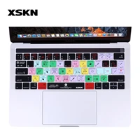 xskn for adobe indesign keyboard cover for touch bar macbook 13 15 a1706 a1707 2016 release functional hotkeys silicone skin