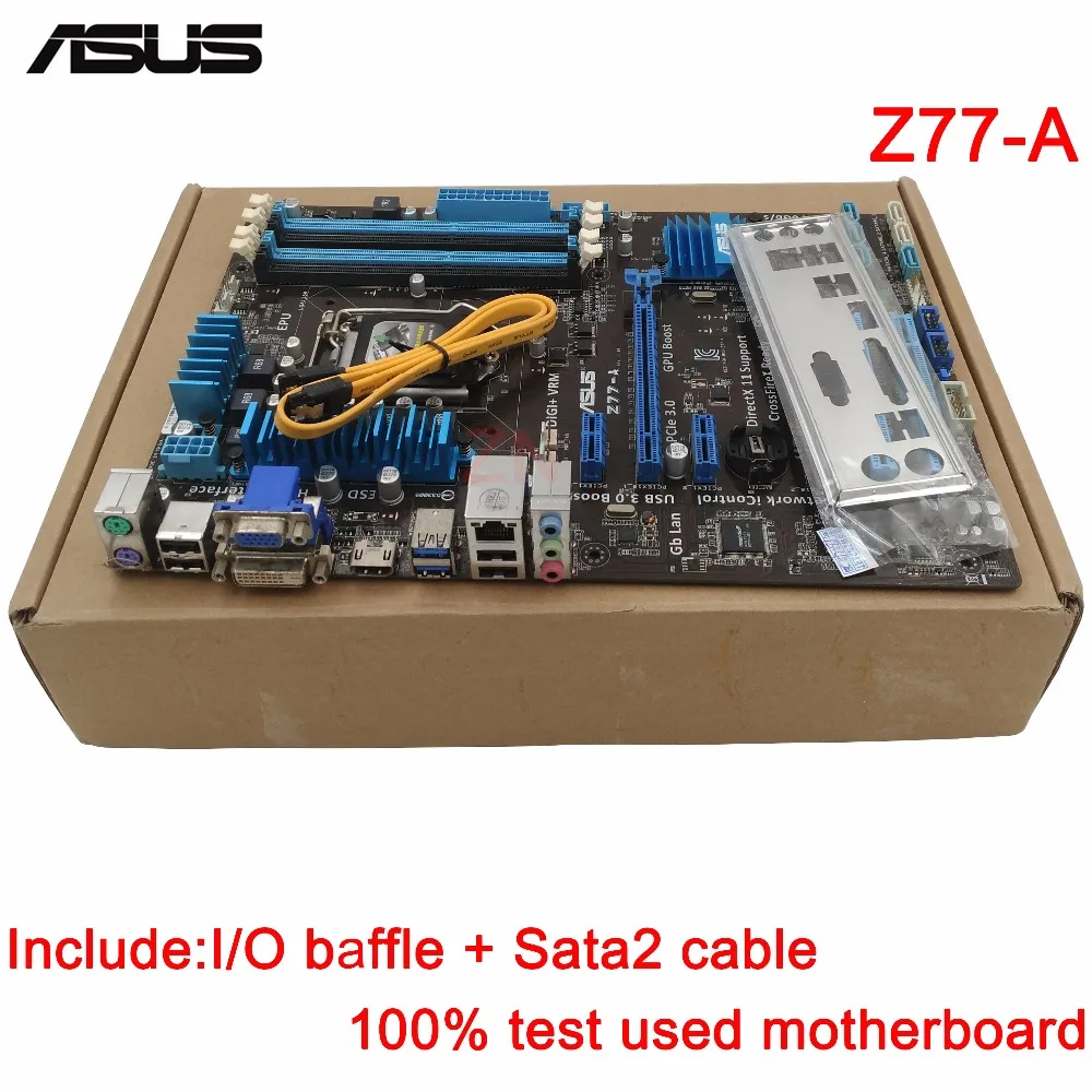 Оригинальный использоваться для настольных ПК ASUS z77 a поддержка разъем LGA 1155 I7 I5 I3 4