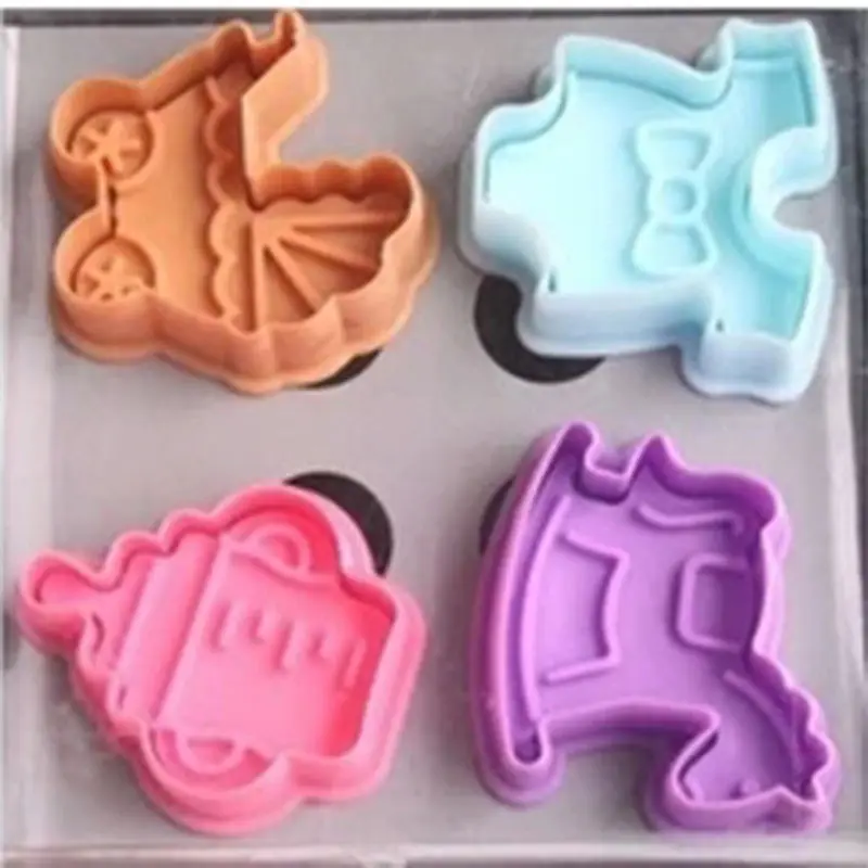 1 комплект 3D детская одежда для душа ручной пресс штамп бисквит торты фотоформа