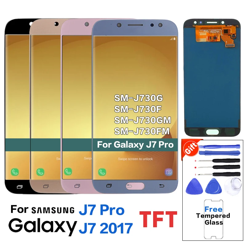 Для Samsung Galaxy J7 Pro 2017 J730F ЖК-дисплей сенсорный экран дигитайзер для J730 ЖК-экран