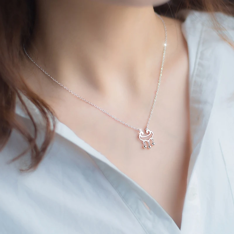 Серебряное Ожерелье S925 с длинным сроком службы кулон женское ожерелье