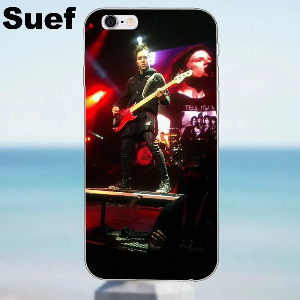 Суэф рок-группы коллекция защитный кожаный чехол для iPhone X 4 4S 5 5S 5C SE, 6, 6 S, 7, 8 Plus Galaxy A3 A5 J1 J3 J5 J7 - Цвет: as picture