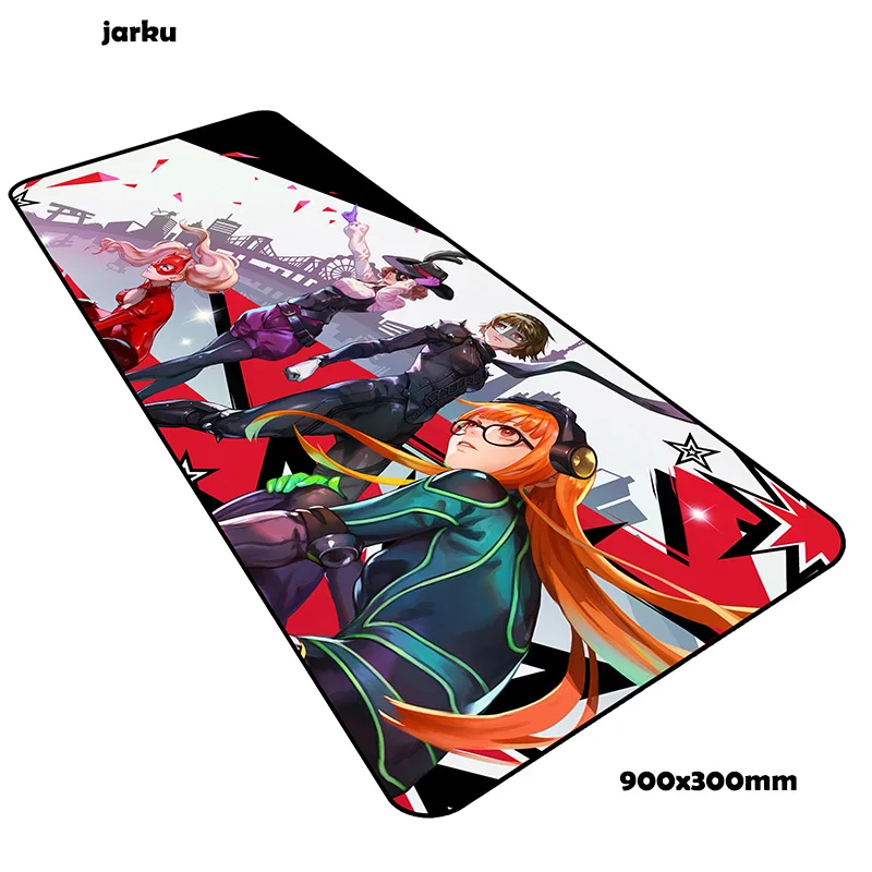Persona 5 Коврик для мыши 900x300 мм Коврик для компьютерной мыши игровые аксессуары популярные игровые коврики и чехлы игры pc gamer