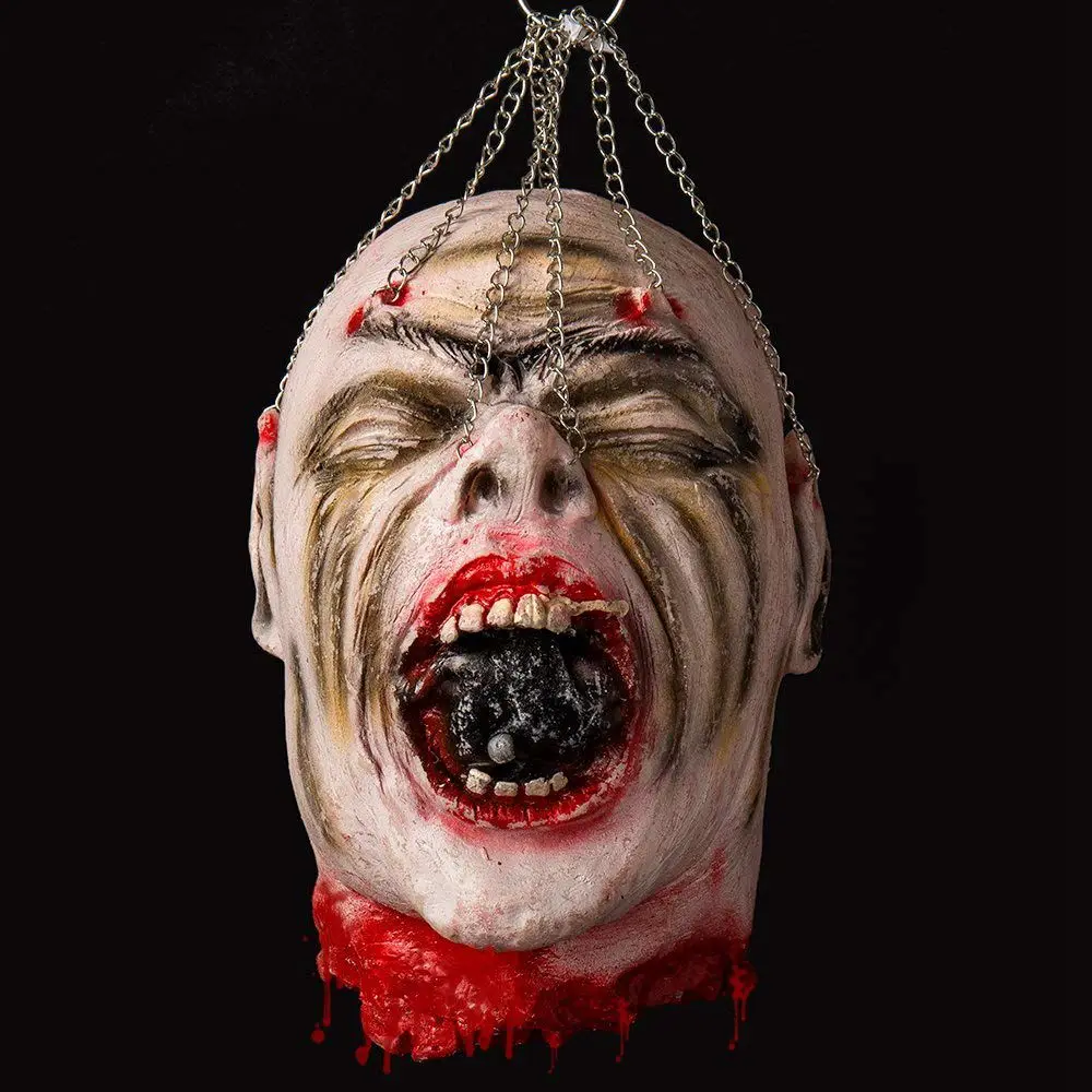 Halloween Props Hanging Bloody Dead Man Evil Head Latex Horror Haunted Scary Room Decoration Style 03|Шутки и розыгрыши| |